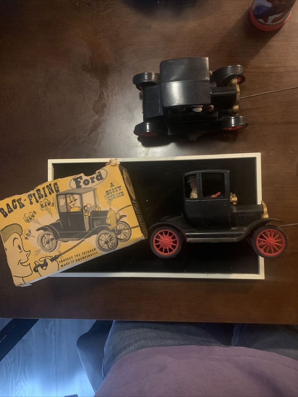 2 Revell Toy Back-Firing Old Time Ford A "Dizzy Lizzy" W/ Original Box vintage